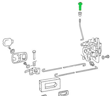 Knopf für Türverriegelung, vorne/hinten (837 191 187), VW ...